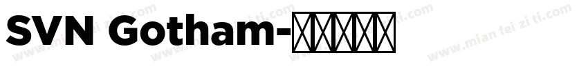 SVN Gotham字体转换